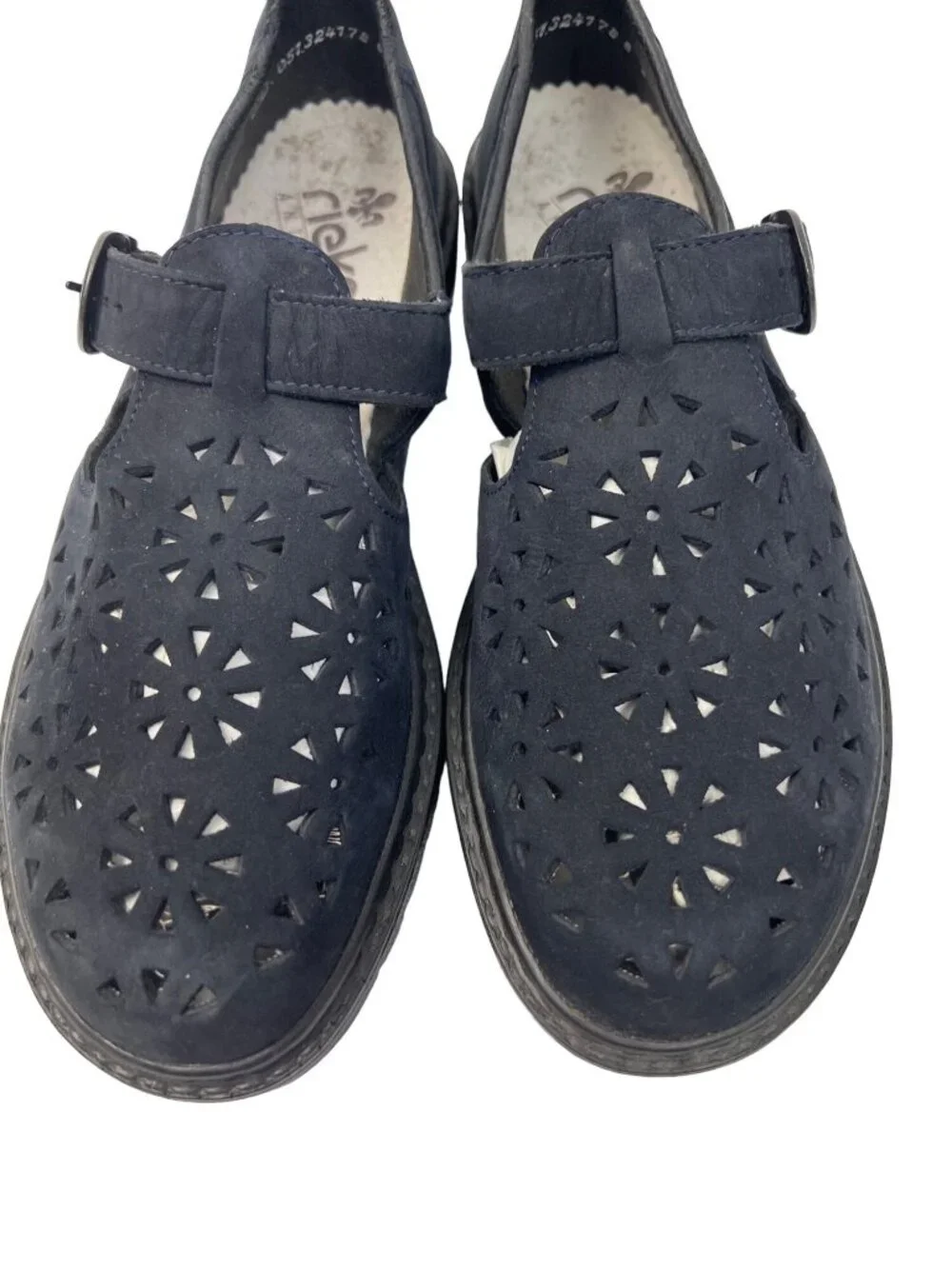 Rieker Antistress Navy Blue Mary Jane Walking Shoes